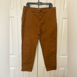 Garnett Hill Organic Cotton Khaki Pants‎ Women’s Sz 12 Comfort Fall
